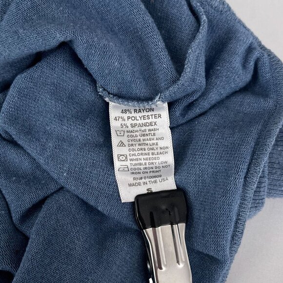 Junk Food Sleepin‎ In The USA Graphic Oversized Pullover Blue Sweatshirt Women S - Picture 6 of 11